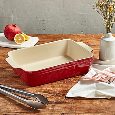 Our Table&trade; 4 qt. Stoneware Rectangular Baker in Red. View a larger version of this product image.