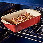 Alternate image 2 for Our Table&trade; 4 qt. Stoneware Rectangular Baker in Red
