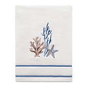 Avanti Abstract Coastal Hand Towel in White