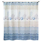 Alternate image 1 for Avanti 72-Inch x 72-Inch Abstract Coastal Shower Curtain in Blue/Beige