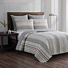 Alternate image 1 for Jacob Stripe 3-Piece Full/Queen Quilt Set in Neutral