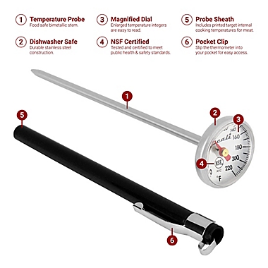 Escali&reg; Instant Read Dial Thermometer. View a larger version of this product image.