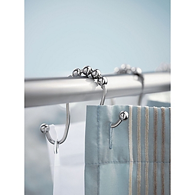 Moen&reg; Double Shower Curtain Hooks in Chrome (Set of 12). View a larger version of this product image.