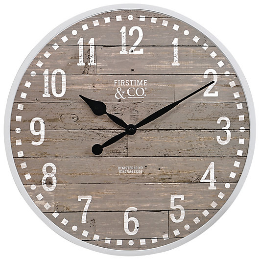 Alternate image 1 for FirsTime® Arlo 18-Inch Wall Clock in Grey