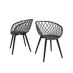Jamesdar Kurv Chairs in Black (Set of 2)