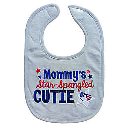 Neat Solutions® "Mommy's Star Spangled Cutie" Bib in Grey