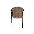 Alternate image 5 for Destination Summer Wicker Stackable Patio Chair in Brown