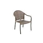 Alternate image 0 for Destination Summer Wicker Stackable Patio Chair in Brown
