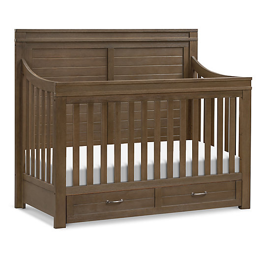 Alternate image 1 for Million Dollar Baby Wesley Farmhouse 4 in 1 Convertible Crib in Stablewood