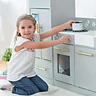 Alternate image 2 for Teamson Kids Little Chef Chelsea Modern Play Kitchen in Silver Grey