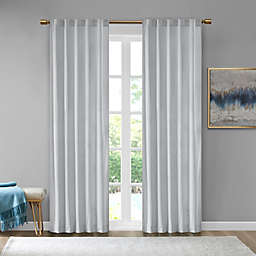 510 Design Colt Velvet 84-Inch Room Darkening Curtain Panel in Light Grey (Set of 2)