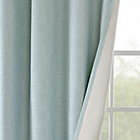 Alternate image 4 for SunSmart Maya 84-Inch Heathered Grommet-Top Room Darkening Curtain Panel in Aqua (Single)