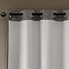 Alternate image 4 for SunSmart Bentley Ogee 84-Inch Knitted Jacquard Blackout Curtain Panel in Charcoal (Single)