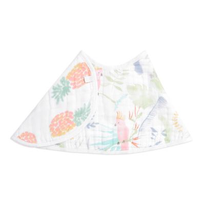 Aden + Anais Essentials Tropicalia Burpy Bib Pink