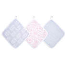 Alternate image 0 for aden + anais&trade; essentials Damsel 3-Pack Muslin Washcloths in Pink