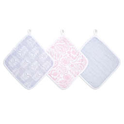 aden + anais™ essentials Damsel 3-Pack Muslin Washcloths in Pink