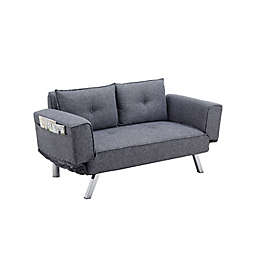 Serta® Nola Convertible Sofa in Dark Grey