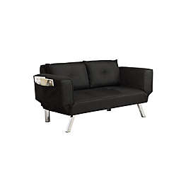 Serta® Nola Convertible Sofa in Black