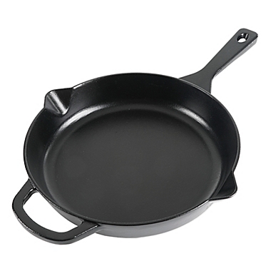 Our Table&trade; 12-Inch Preseasoned Cast Iron Skillet in Black. View a larger version of this product image.
