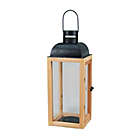 Alternate image 0 for Destination Summer Outdoor Large Wood Lantern in Brown