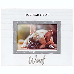 4-Inch x 6-Inch Woof Cursive Picture Frame