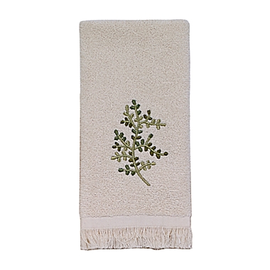 Avanti Greenwood Fingertip Towel in Ivory. View a larger version of this product image.