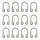 Alternate image 1 for Haven&trade; U-Shaped Shower Curtain Hooks in Chrome (Set of 12)