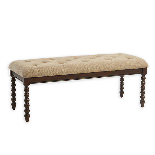 Alternate image 1 for Madison Park Signature Beckett Wood Accent Bench in Morocco Brown