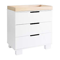 Babyletto Modo 3-Drawer Changer Dresser in White/Natural