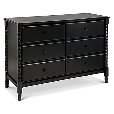 DaVinci Jenny Lind 6-Drawer Spindle Dresser in Ebony. View a larger version of this product image.
