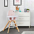 Alternate image 1 for Evolur Zoodle 3-in-1 High Chair and  Booster Feeding Chair  in Pink