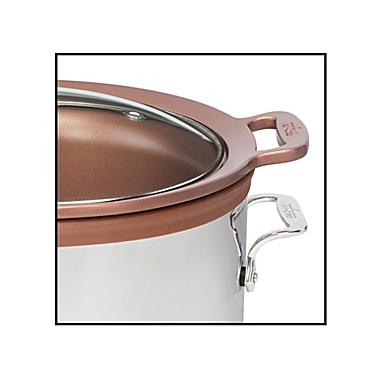 All-Clad Gourmet 7 qt. Slow Cooker with Aluminum Insert in Silver. View a larger version of this product image.