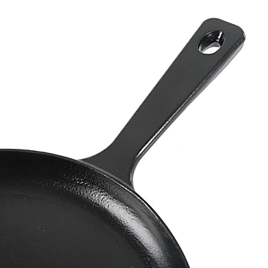 Our Table&trade; 10-Inch Preseasoned Cast Iron Round Griddle in Black. View a larger version of this product image.