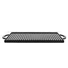 Alternate image 4 for Our Table&trade; Preseasoned Cast Iron Double Burner Grill in Black