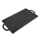 Alternate image 0 for Our Table&trade; Preseasoned Cast Iron Double Burner Grill in Black