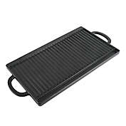 Our Table&trade; Preseasoned Cast Iron Double Burner Grill in Black