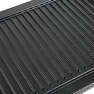 Our Table&trade; Preseasoned Cast Iron Double Burner Grill in Black. View a larger version of this product image.
