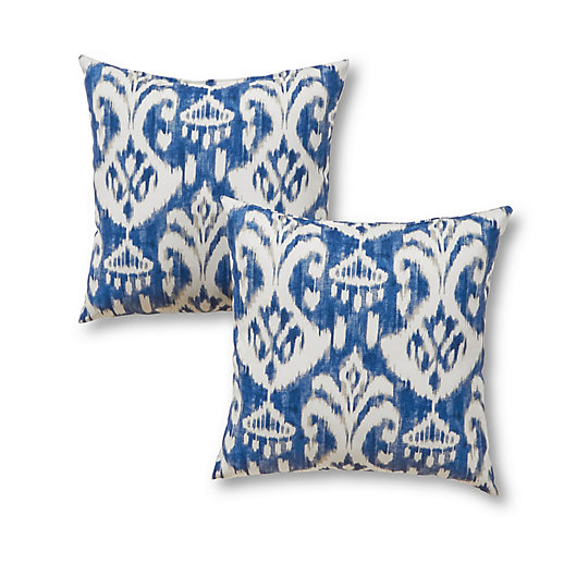 Alternate image 1 for Greendale Home Fashions Square Indoor/Outdoor Throw Pillows (Set of 2)