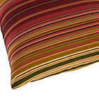 Alternate image 2 for Greendale Home Fashions Kinnabari Stripe Square Outdoor Throw Pillows in Red (Set of 2)