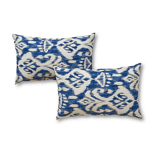 Alternate image 1 for Greendale Home Fashions 2-Piece Outdoor Lumbar Pillow Set