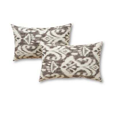 Woven Cotton Textured Square Throw Pillow Light Taupe - Threshold™