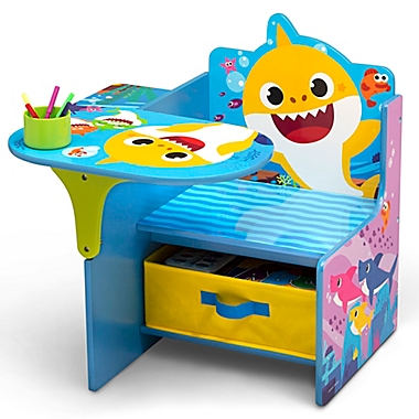 Delta Children Baby Shark Chair Desk with Storage Bin. View a larger version of this product image.