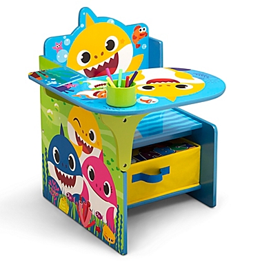 Delta Children Baby Shark Chair Desk with Storage Bin. View a larger version of this product image.