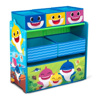 Delta Children&reg; Baby Shark&trade; Design &amp; Store Toy Storage Organizer in Blue