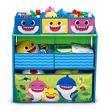 Delta Children&reg; Baby Shark&trade; Design &amp; Store Toy Storage Organizer in Blue. View a larger version of this product image.