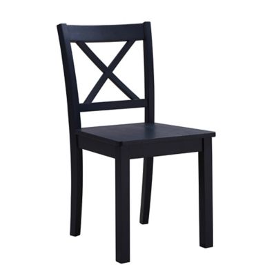 Teamson Home Dining Chairs in Navy Blue (Set of 2)
