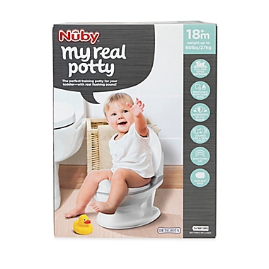 Nuby&trade; My Real Potty in White. View a larger version of this product image.