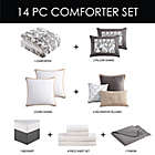 Alternate image 11 for Reverie 14-Piece Queen Comforter Set in Grey/Gold