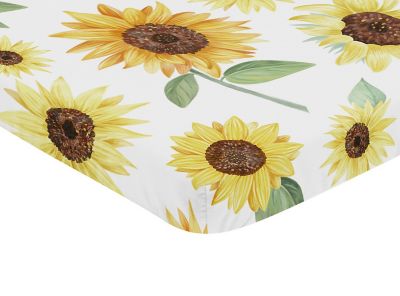 sunflower baby girl bedding