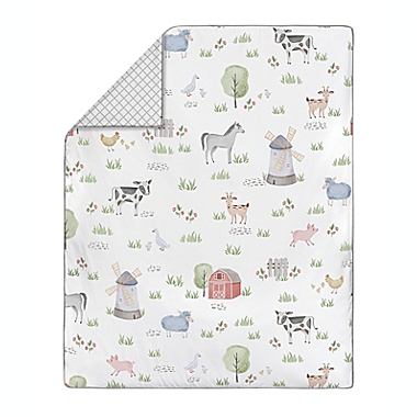 Sweet Jojo Designs&reg; Farm Animals 4-Piece Crib Bedding Set. View a larger version of this product image.